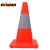 Import No MOQ free sample 28 inch road reflective plastic safety flexible black rubber base orange pvc traffic cone from China