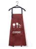 Nordic style apron princess knife and fork simple adult white anti-fouling oil-proof work waterproof apron
