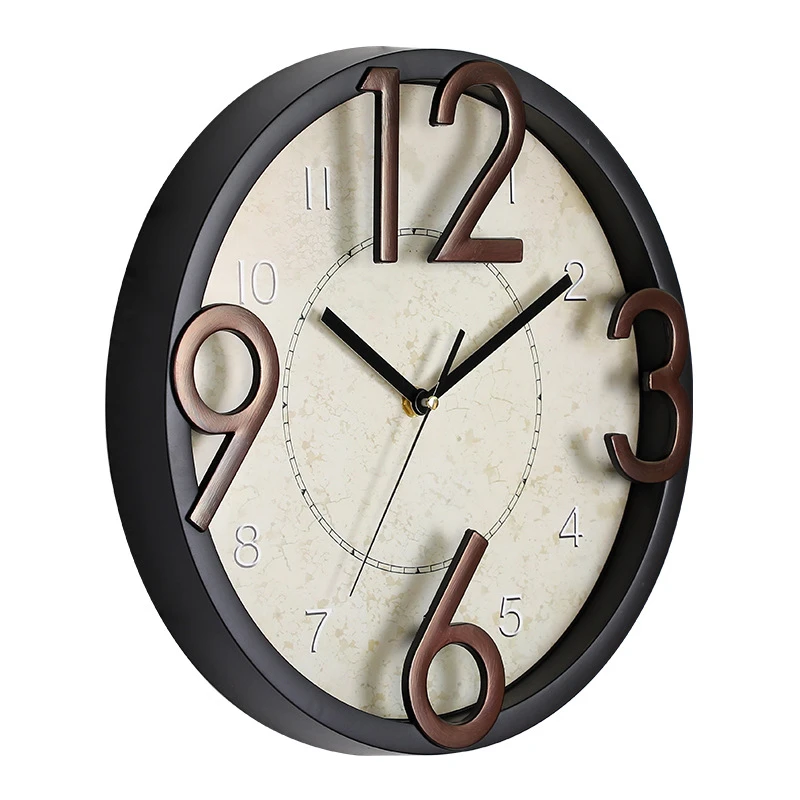 Novelty  3D Big Digits Kitchen Home Office Decor Round Shaped Wall Clock Art Clock