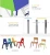 Import Nursery school furniture china new design moden kids desk chair set from China