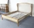 Import Oak upholstered french wing bed from China