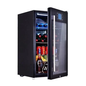 OEM 50L 75L 90L 110L cold drink refrigerator 2 in 1 glass door beverage wine cooler fridge