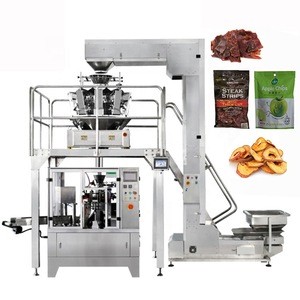 OEM Automatic Beef Jerky banana chips packaging system multihead weigher multi-function packaging machines