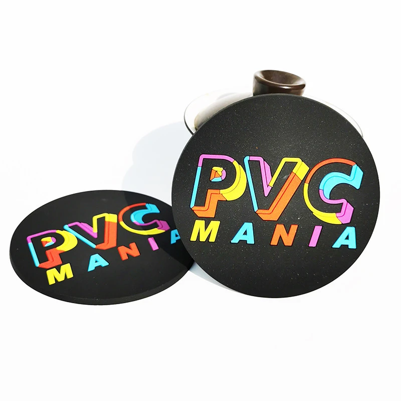 OEM cheap price  Wholesale Custom recycled Soft Rubber PVC Coaster