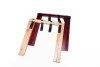 OEM Cherry Color FSC Wood Folding Hotel Luggage Rack For Hotel Supplies