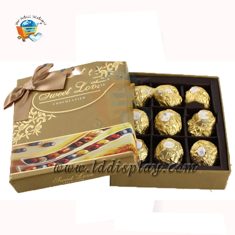 OEM Elegant Design Chocolate Packaging Boxes Chocolate Truffles Boxes Luxury