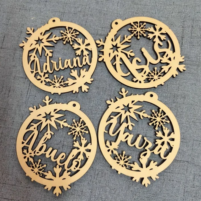 OEM Laser Cutting Service Wood plywood decoration pieces laser cutting in wood