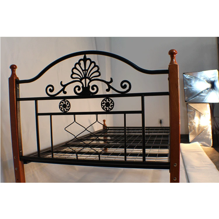 OEM made to order customized  Cheap solid moden metal iron steel bed