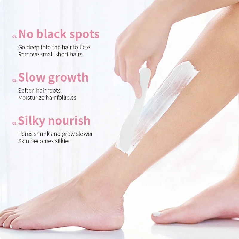 OEM ODM Painless Remover Hair Removal Hand Foot Armpit Smoothing Nourish Moisturizing Summer Time Depilatory Creams
