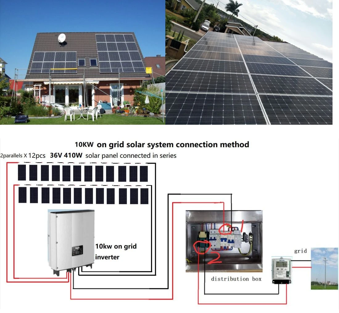 on grid solar kit 10kw on grid tied solar power energy system