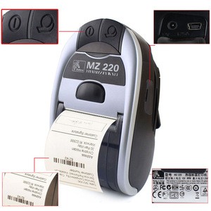 Original 203 dpi MZ220 Wireless Thermal Printer 50mm Portable Ticket Label Barcode Printer For Zebra