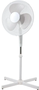 Oscillating Ajustable Ventilador Pedestal Plastic Stand Fan with Cross Base
