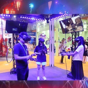 Other Amusement Park Products 4 Person Multiplayer Shooting Game VR Space 9D VR Shooting Walking VR Gun Shooting Machine