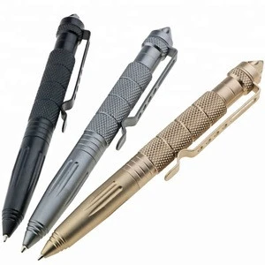 Outdoor  aluminum glass crusher  survival self-defense tungsten tactical pen