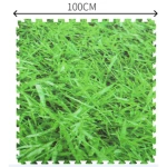 Outdoor artificial interlocking sports PE grass playground flooring