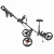 Import Outdoor black Aluminum Multi-fonction Foldable Golf Trolley Push Cart 3 Wheel golf push cart trolley from China