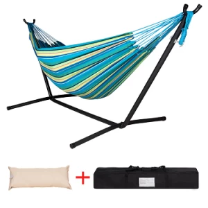 outdoor portable steel stand hammock camping hammock