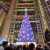 Import Outside square decor new year Xmas decorative Christmas tree with lights and decoration from China