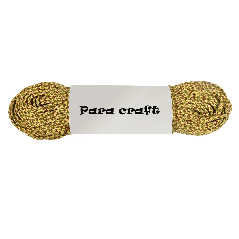 Paracraft Made-in-India 550 Brown Camouflage Parachute cord