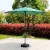 Patio Outdoor Garden Furniture Hand Cranked Sunshade Parasol Sun Umbrella Base Plastic
