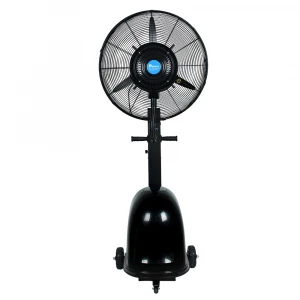 Pedestal cooling stand large mist fan with water spray