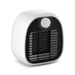 Personal Space Electric Heater Adjustable Thermostat PTC Ceramic Mini Desktop Fan Heater