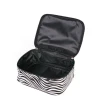 Personalized handle zipper cosmetic case toiletry bags leather beauty makeup travel cosmetic case bag