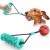 Import Pet Toy Squeaky Leakage Ball Dropshipping Interative Pull Training Ball Rubber Teeth Cleaning from China