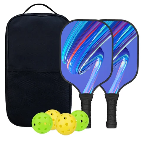 Buy Pickleball Blue Paddle Pp Honeycomb Core White Edge Fiberglass ...