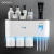 Import Plastic Magnetic Automatic Bathroom Accessories Wall Mount Toothpaste Dispenser Toothbrush Holder With Four Wash Cups from China