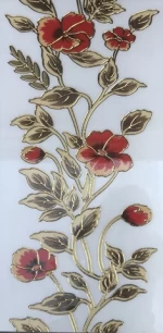 Plated gold silver bathroom tiles  300*600