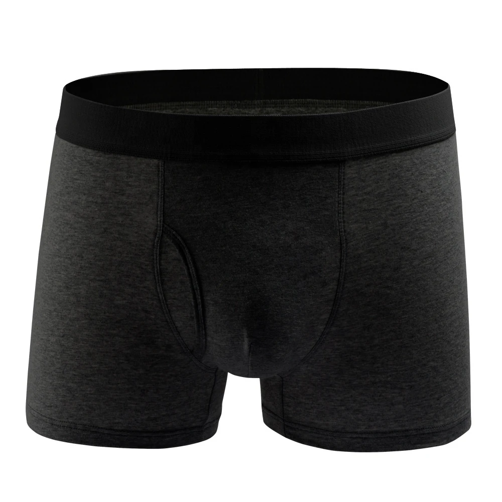 Plus size cotton spandex Solid Color Mens Underwear sport Brief Breathable Boxer Pants Men Boxer shorts