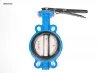 PN150 6in Manual Carbon Steel with NBR Seat and SS416(2CR13) Stem butterfly Valve by China factory