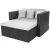 Import Poly rattan garden outdoor furniture multi funtion bar set and day bed from Vietnam