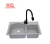 Import Popula Eco-Friendly Material Double Bowl Topmount Quartz Stone Kitchen Sink from China