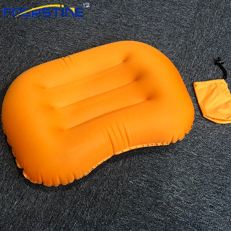 Popular Customized Flocked Travel Promotion Inflatable Neck Pillow For Sales