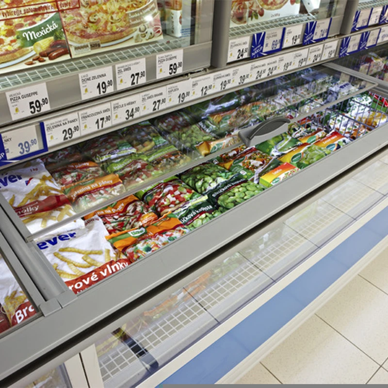 Popular Design Supermarket Commercial Combi Freezer Showcase