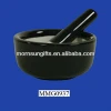 Porcelain 3.5 inch black new custom mortar and pestle