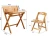 Portable Bamboo Folding Adult Children Reading Study Kids Student Learning Table Desk And Chairs Furniture Set