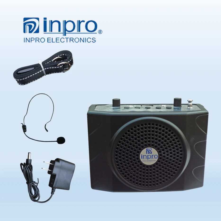Portable mini speaker with fm radio usb sd card reader speaker trainer teaching microphone equipment
