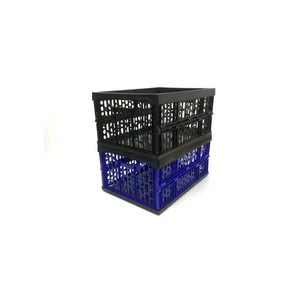 PP Plastic heavy duty plastic storage box plastic collapsible crates for food fruit vegetables shopping basket for supermarket