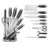 Premium quality 9 pieces kitchen knife set with Acrylic Stand
