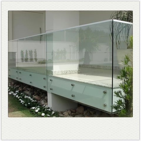 Buy Prima Glass Standoff Railing Glass Facade System Balcony Railing ...