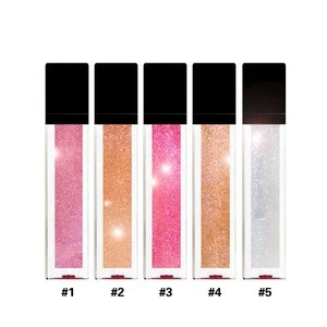 Private Label Cosmetics Glitter Lip Beauty Oem Glossy Make Your Own Lip Gloss