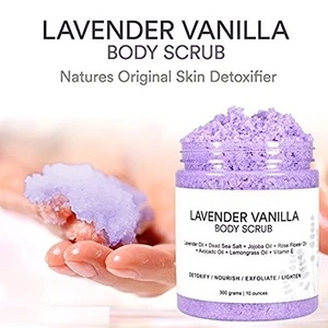 Private label Lavender best body polishing scrub