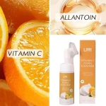 Private Label Vitamin C Facial Cleanser Acid Hyaluronic Acid Cleansing Foam Mousse Face Wash Remover Mousse Facial Cleanser