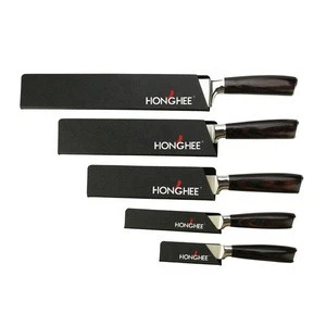 Profesional Black Kitchen Knife Edge Guard / Knife Sheath Plastic, Knife Accessories