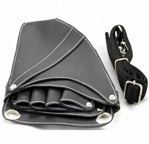 Professional salon equipment tool barber use high quality leather waist pack hair scissors holster