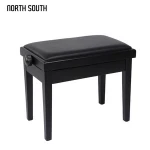 Professional wooden music stool black adjustable piano bench for music instrument