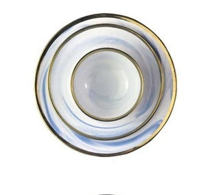 Promotion Home Restaurant Marble Ceramic Dinnerware sets 12 pieces porcelain tableware set